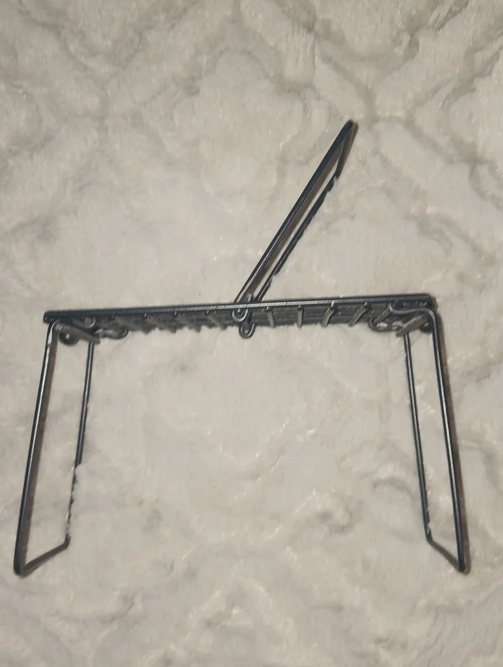 IKEA Black Metal Desk Organizer Shelf